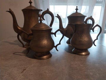Service de table (4) - Plaqué(e) argent - Service de café, Antiquités & Art