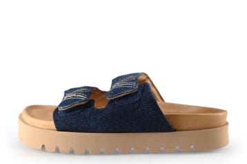 VIA VAI Slippers in maat 37 Blauw, Slippers, Zo goed als nieuw, VIA VAI, Verzenden