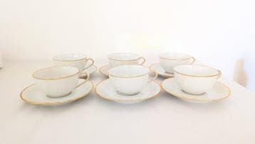 Bernardaud & Co. Limoges - Service à thé - Per 6 persone -