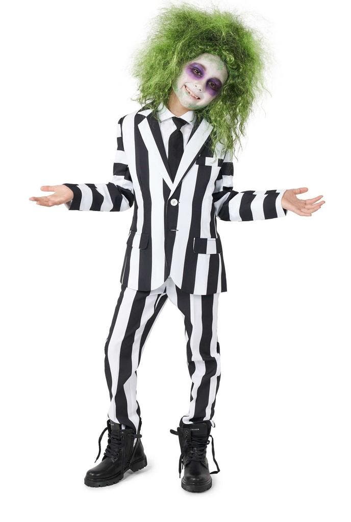 Beetlejuice Pak Jongen Suitmeister, Hobby en Vrije tijd, Feestartikelen, Nieuw, Verzenden