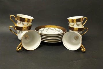 Carlsbad porcelain Johann Kysibl - Service à café pour 6