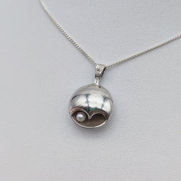 Zonder minimumprijs - Ketting met hanger Zilver - Stig Nolin