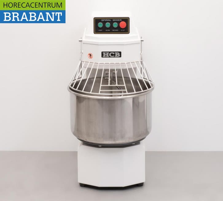 RVS HCB Spiraalkneder deegmenger deegmixer 50 liter 230V, Zakelijke goederen, Horeca | Keukenapparatuur, Ophalen of Verzenden