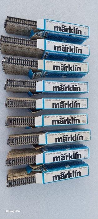 Märklin H0 - 5106 - Modeltreinsporen (90) - 9 Doosjes van 10, Hobby en Vrije tijd, Nieuw