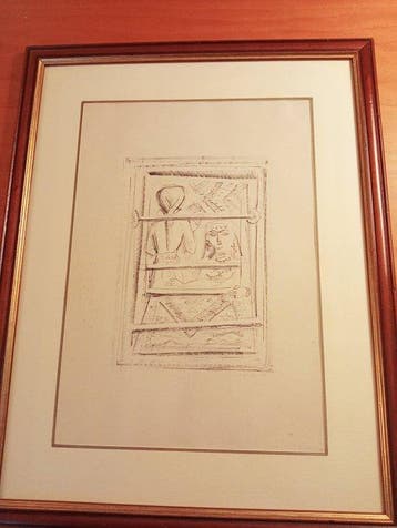 Massimo Campigli (1895-1971) - Il Gabelliere III (Tavola, Antiek en Kunst