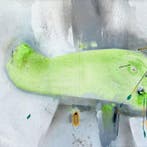 NEV - Mindful Airplane NO RESERVE ORIGINAL CANVAS Xxl, Antiek en Kunst
