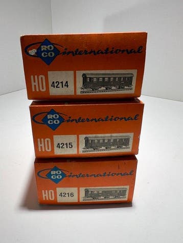 Roco H0 - Ensemble de wagons de passagers pour trains, Hobby en Vrije tijd, Modeltreinen | H0, Nieuw