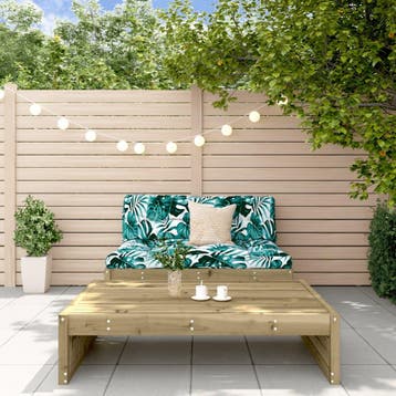 vidaXL 2-delige Loungeset met kussens geïmpregneerd, Verzenden, Loungeset