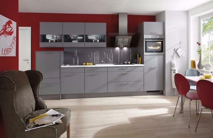 Moderne strakke keuken. Duitse degelijkheid. Incl apparatuur, Huis en Inrichting, Keuken | Keukenbenodigdheden, Nieuw, Ophalen of Verzenden