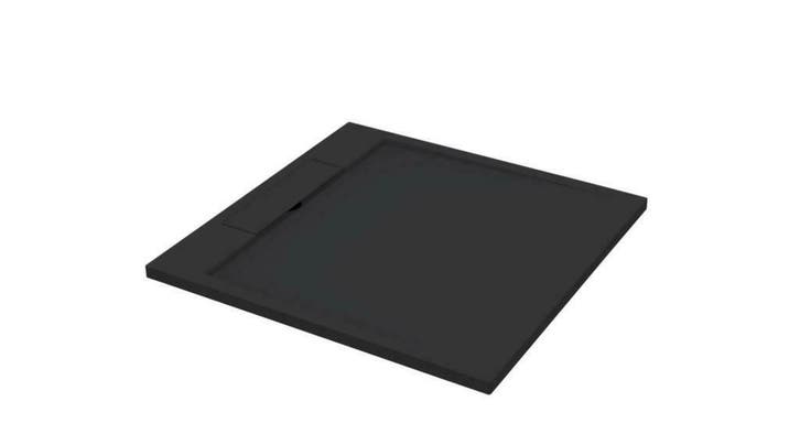 Douchebak Just-Solid 90x90x3,5cm Zwart, Huis en Inrichting, Badkamer | Badkamermeubels, Ophalen of Verzenden