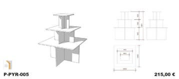 *TIP*  Glossy witte piramide tafel, Zakelijke goederen, Ophalen of Verzenden