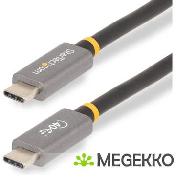 StarTech.com USB4 Gen 3x2 40Gbps 100W USB Type-C 1m USB-IF, Computers en Software, Verzenden, Nieuw