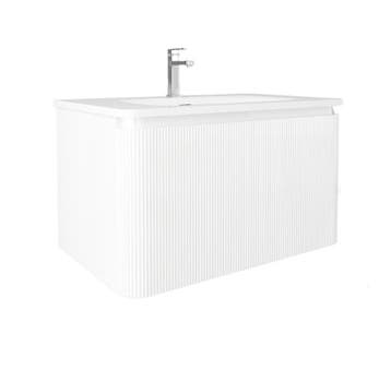 SALE - Virka 80 - Glans wit - Badmeubel -, Ophalen of Verzenden, Nieuw