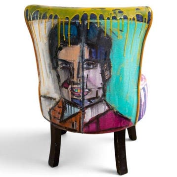 Charles Farigola - sculptuur, Elvis pop seat - 61 cm - Hars,