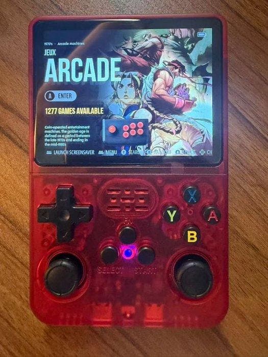 R36S - Red transparent retro handheld emulator - Handheld, Games en Spelcomputers, Spelcomputers | Overige Accessoires
