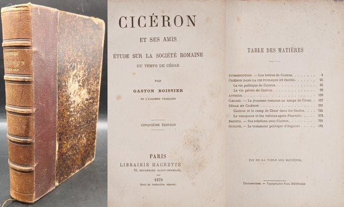 Gaston Boissier / Charles Rollin & Antoine Caillot - Cicéron, Antiek en Kunst, Antiek | Boeken en Manuscripten