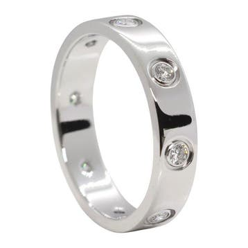 Cartier - Bague - LOVE small model - 18 carats Or blanc - 8