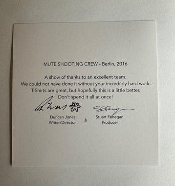 Seltenes und Exklusives Crew Geschenkset aus dem Netflix, Nieuw
