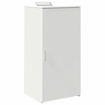 vidaXL Opbergkast 50x45x103,5 cm bewerkt hout wit, Huis en Inrichting, Verzenden, Nieuw