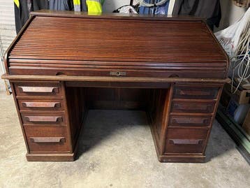 Wilh. Fehlinger & Söhne - Cilinderbureau - Eik, Hout