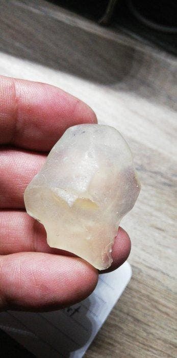 3 tectieten: Libyan Desert Glass / Zonder reserveprijs