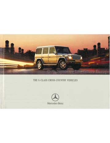 2002 MERCEDES BENZ G KLASSE HARDCOVER BROCHURE ENGELS, Ophalen of Verzenden, Nieuw