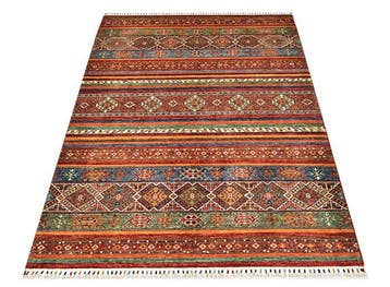 Afghan, Ziegler Kazak, Handgeknoopt traditioneel tapijt uit, Nieuw