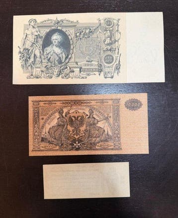 Russie. - 3 Banknotes - 1910/1919 (Sans prix de réserve)