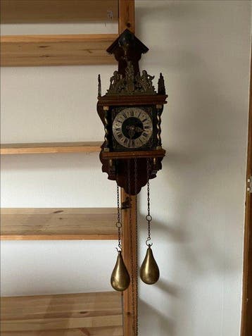 Zaandam/Zaanse klok - J.A.W. Wuba - Antiek Hout, Messing -