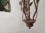Lamp - Drie-armige plafonnier in Tiffany-stijl –