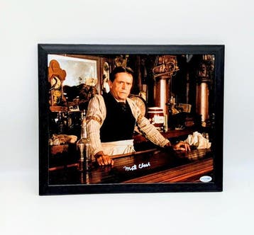 Back to the Future - Matt Clark Signed Photo + Frame w. ACOA