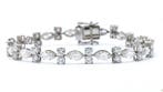 Zonder minimumprijs - Armband Platina - 9.49ct. tw. Diamant, Handtassen en Accessoires, Armbanden, Nieuw