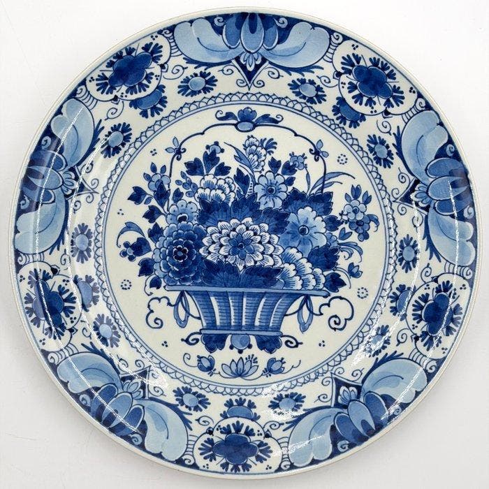 De Porceleyne Fles, Delft - Bord (2) - Aardewerk, Antiquités & Art, Antiquités | Verre & Cristal