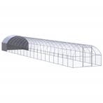vidaXL Kippenren 3x20x2 m gegalvaniseerd staal, Verzenden
