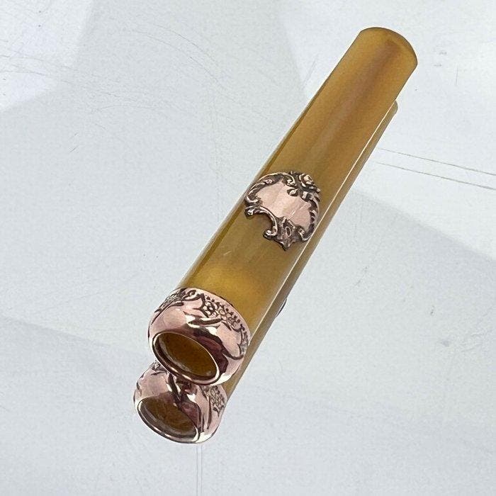 Sigarettenhouder - Belle Epoque - Originele op maat gemaakte, Antiek en Kunst, Antiek | Zilver en Goud