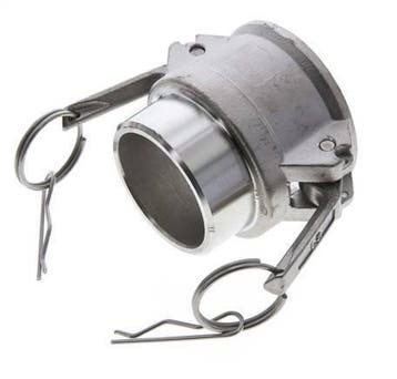 Raccord Camlock DN 50 (2) en acier inoxydable à souder, Verzenden, Nieuw