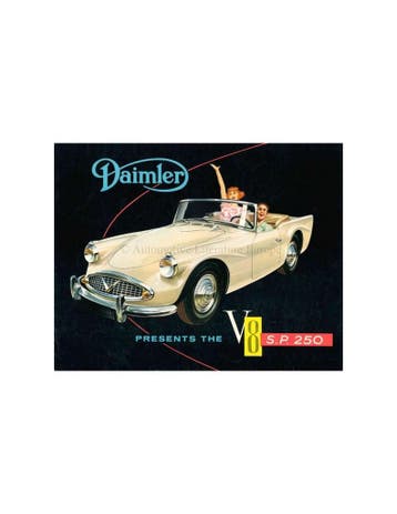 1960 DAIMLER V8 SP 250 BROCHURE ENGELS