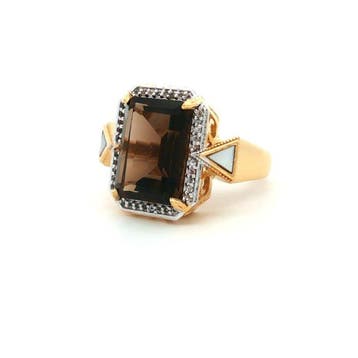 Zonder minimumprijs - Ring Zilver, Verguld - 7.29ct. tw.