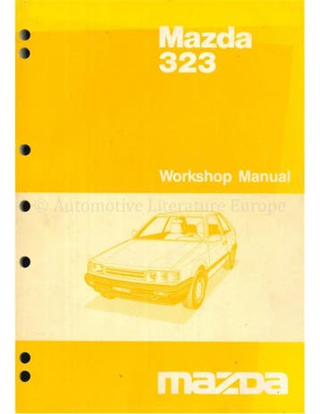 1985 MAZDA 323 WERKPLAATSHANDBOEK ENGELS