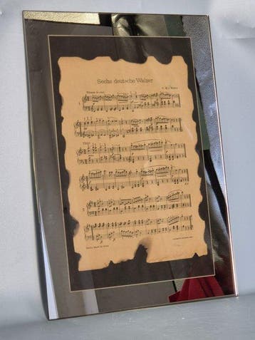 Wanddecoratie - Zes Duitse walsen van C.M.v. Weber –