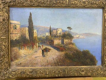 Italiaanse school (XIX) - Paesaggio, Antiek en Kunst
