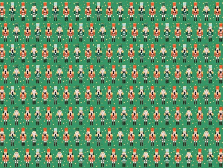 Kerst Cadeaupapier Notenkrakers 2m, Hobby en Vrije tijd, Feestartikelen, Nieuw, Verzenden