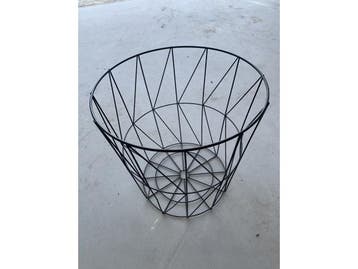 Veiling - 5x Ijzeren mand zwart