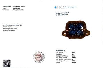 Sans prix de réserve - Bague Argent - 3.65ct. tw. Tanzanite, Nieuw