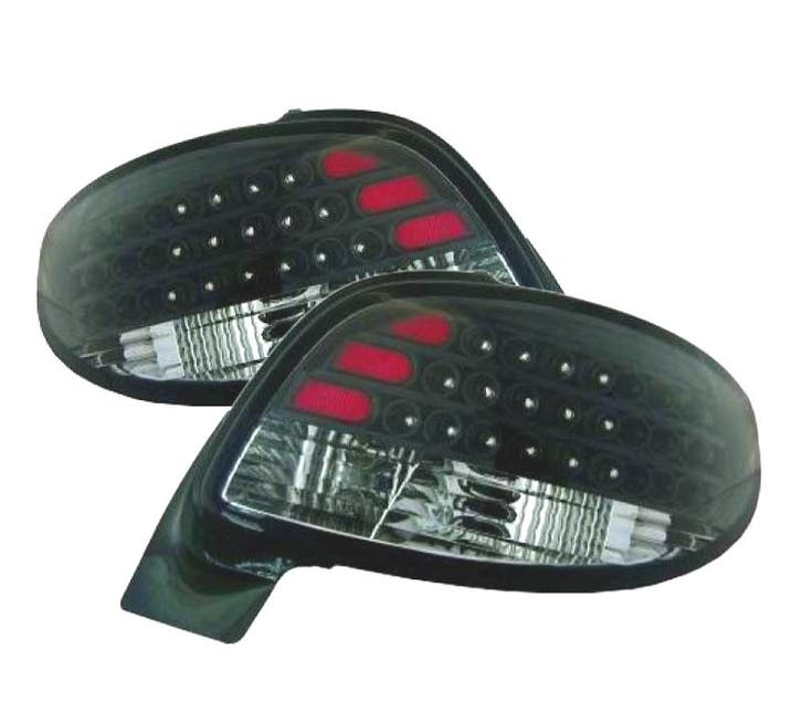 FEUX ARRIÈRE PEUGEOT 206 CC 98-09 LED FOND NOIR, Autos : Pièces & Accessoires, Éclairage, Envoi