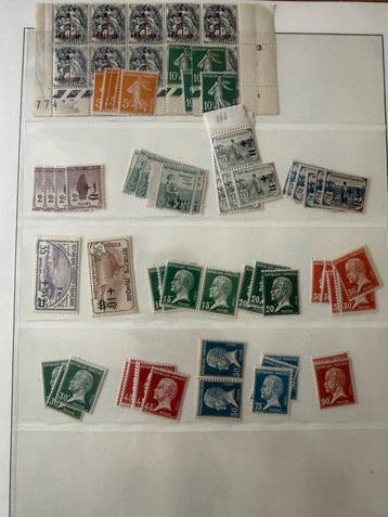 France - Stock 1900/1939 en neufs ** sans charnière. Cote