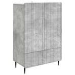 vidaXL Dressoir met lade Betongrijs 66 x 34,5 x 97 cm, Huis en Inrichting, Kasten | Dressoirs, Verzenden, Nieuw