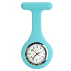 Fako - Verpleegstershorloge - Siliconen RVS Lumi - Aqua, Verzenden