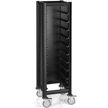 Regaalwagen | MENSA BLACK | Aluminium/Hout | 10 Etages, Zakelijke goederen, Horeca | Keukenapparatuur, Verzenden, Nieuw in verpakking
