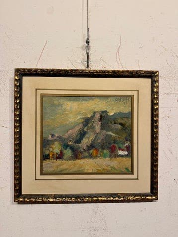 Italiaanse school (XX) - Scorcio di Montagna, Antiek en Kunst